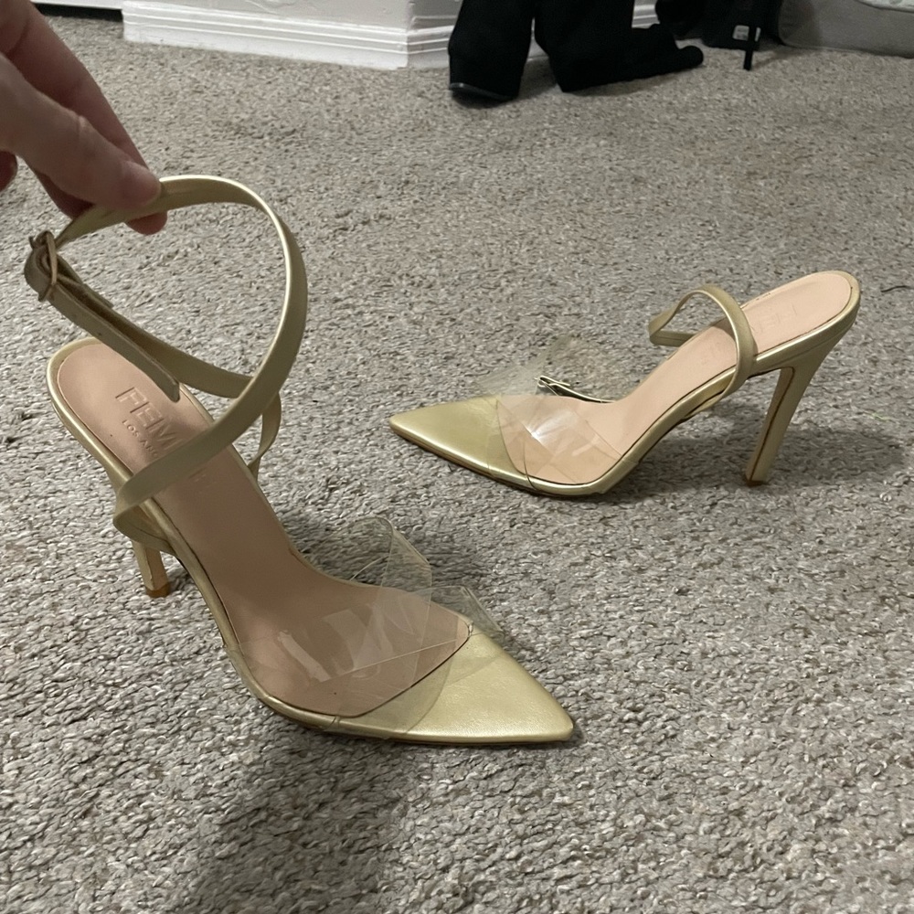 FEMME Clear Strap Heels